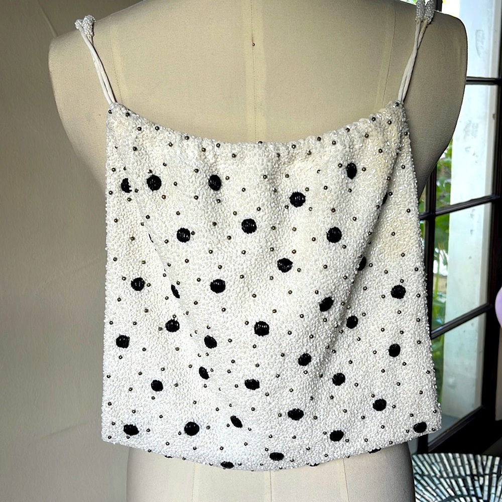 Ganni beaded bag/backpack
